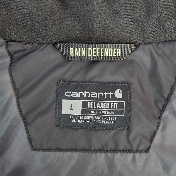 Carhartt Men's Rain Defender Insulated Vest Relaxed Black L - Picture 9 of 12